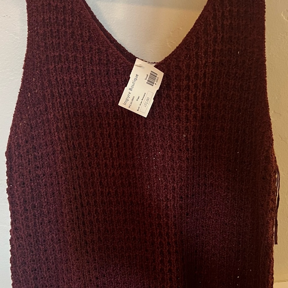 Wishlist Women's Deep Burgundy V-Neck Sweater